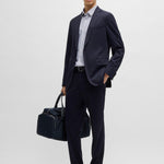 Camicia slim fit in tessuto elasticizzato 50539392 10270753 405 BOSS Dark blue 