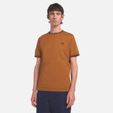T-shirt con doppia riga M1588 88B FRED PERRY Drkc/nvy/nvy 