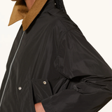 Giubbotto in nylon con cappuccio staccabile LSP0307 LSP BK11 BARBOUR Black/dress tartan 