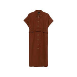 Abito in cotone 106309A2ER L78 PINKO Marrone terra x piante 
