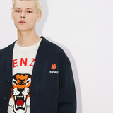 Cardigan in felpa FD55SW4464ME 77 KENZO Midnight 