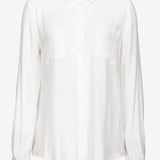 Camicia misto seta con taschini 1G187Z8889 Z05 PINKO White 