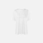 T-shirt in jersey con logo embossed MA60N51E2 270 ELISABETTA FRANCHI Gesso 