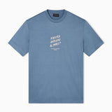 T-shirt in jersey misto lyocell con ricamo frase summer mood ASV EM003649 AF18312 U9302 EMPORIO ARMANI China blue 