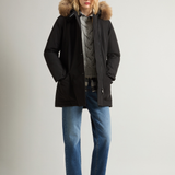 Parka con quattro tasche e pelliccia removibile CFWWOU0540FRUT0001 BLK WOOLRICH Black 