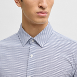 Camicia slim fit in tessuto elasticizzato 50539392 10270753 450 BOSS Dark blue 
