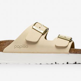Ciabatta in pelle scamosciata ARIZONA PLATFORM 1026924 ECRU BIRKENSTOCK Ecru 