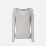 Maglia jersey garza leggera a maniche lunghe 104653A2CL IIA PINKO Grigio scuro 