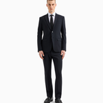 Abito in lana bi-stretch EM000098 TE10404 UB109 EMPORIO ARMANI Dark navy 
