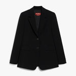 Blazer monopetto in cady 2526046161 001 MAX MARA STUDIO Nero 