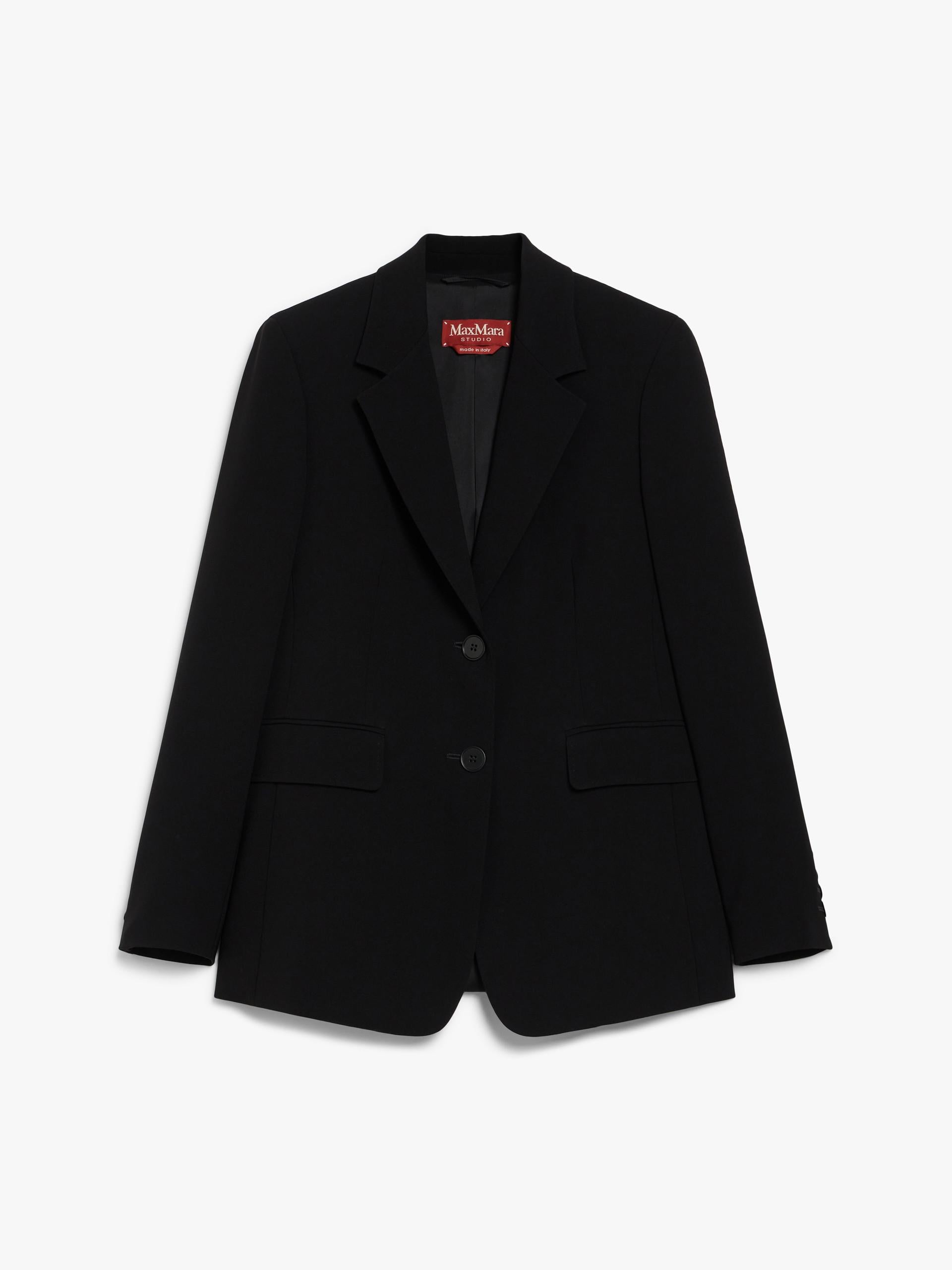Blazer monopetto in cady 2526046161 001 MAX MARA STUDIO Nero 