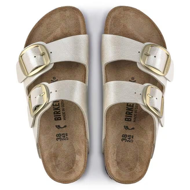 Ciabatta in pelle ARIZONA BIG BUCKLE 1020021 GRACEFUL PEARL WHITE BIRKENSTOCK Graceful pearl white 