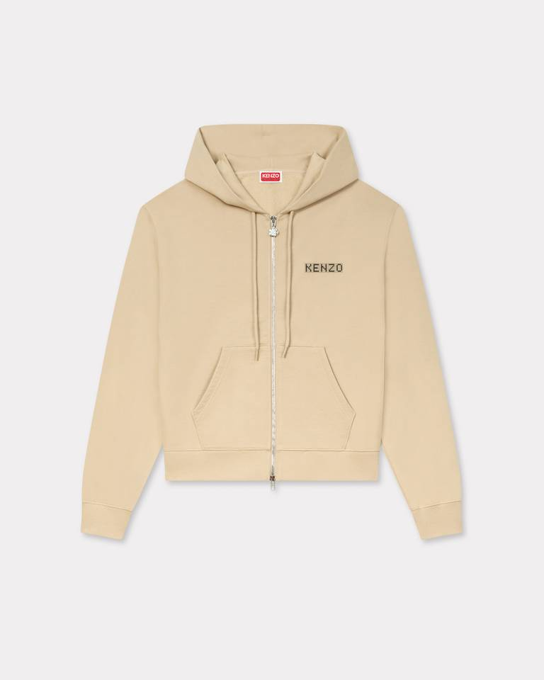 Felpa con zip e cappuccio FF62HO2514MF 11 KENZO Beige 