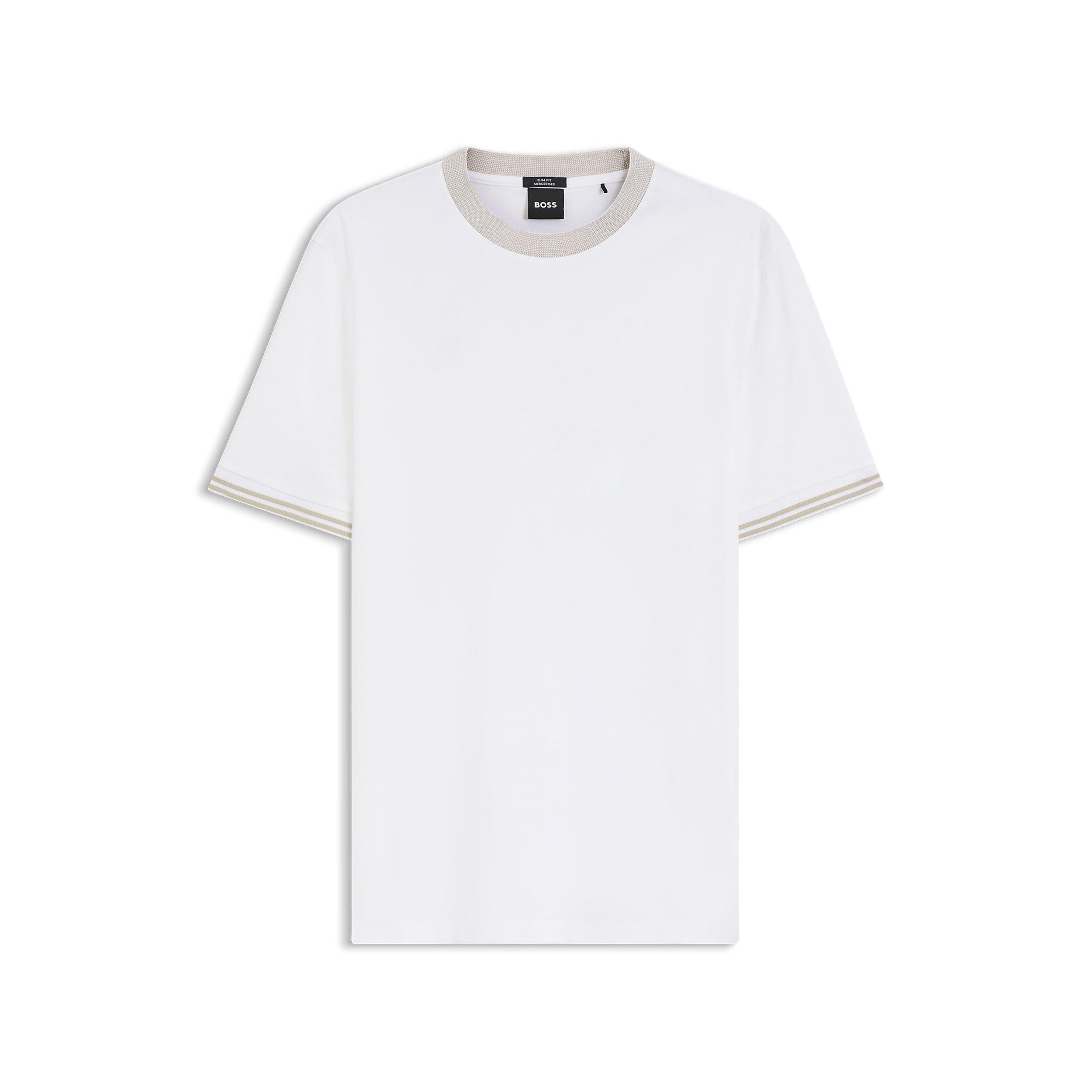 T-Shirt manica corta 50559667 10277803 01 100 BOSS White 