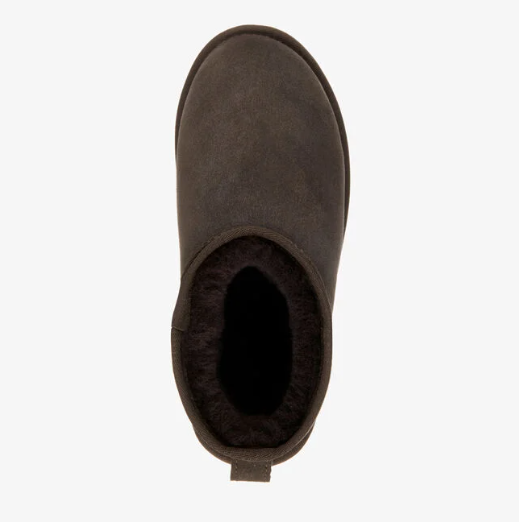 Stivali in suede con shearling STINGER MICRO W10937 CHOC EMU AUSTRALIA Chocolate 