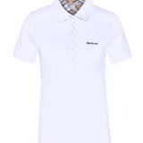 Polo manica corta con inserti tartan LML0634 LML WH33 BARBOUR White/hessian 