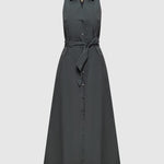 Vestito chemisier in popeline di puro cotone con cintura CFWWDR2022FRUT3944 6668 WOOLRICH Forest veil 