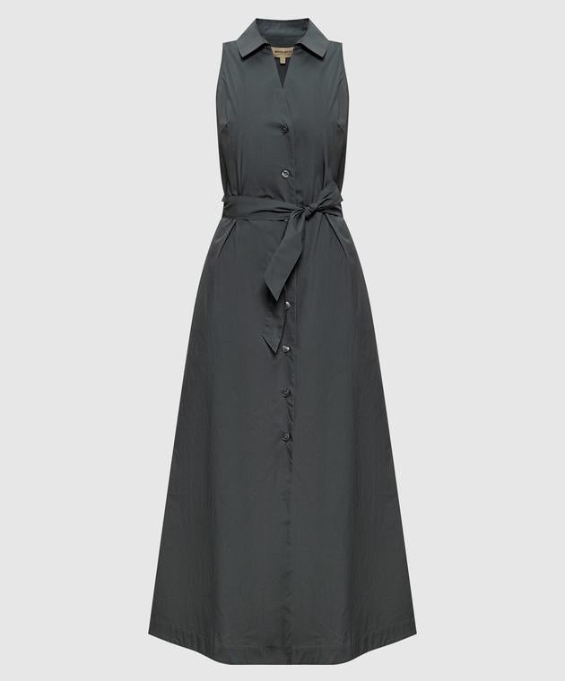 Vestito chemisier in popeline di puro cotone con cintura CFWWDR2022FRUT3944 6668 WOOLRICH Forest veil 