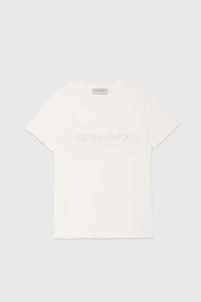 T-Shirt manica corta D46EL059EK1 MF212 ERMANNO FIRENZE White 