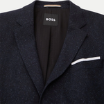 Giacca slim fit in lana elasticizzata 50528083 10167647 401 BOSS Dark blu 