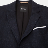Giacca slim fit in lana elasticizzata 50528083 10167647 401 BOSS Dark blu 