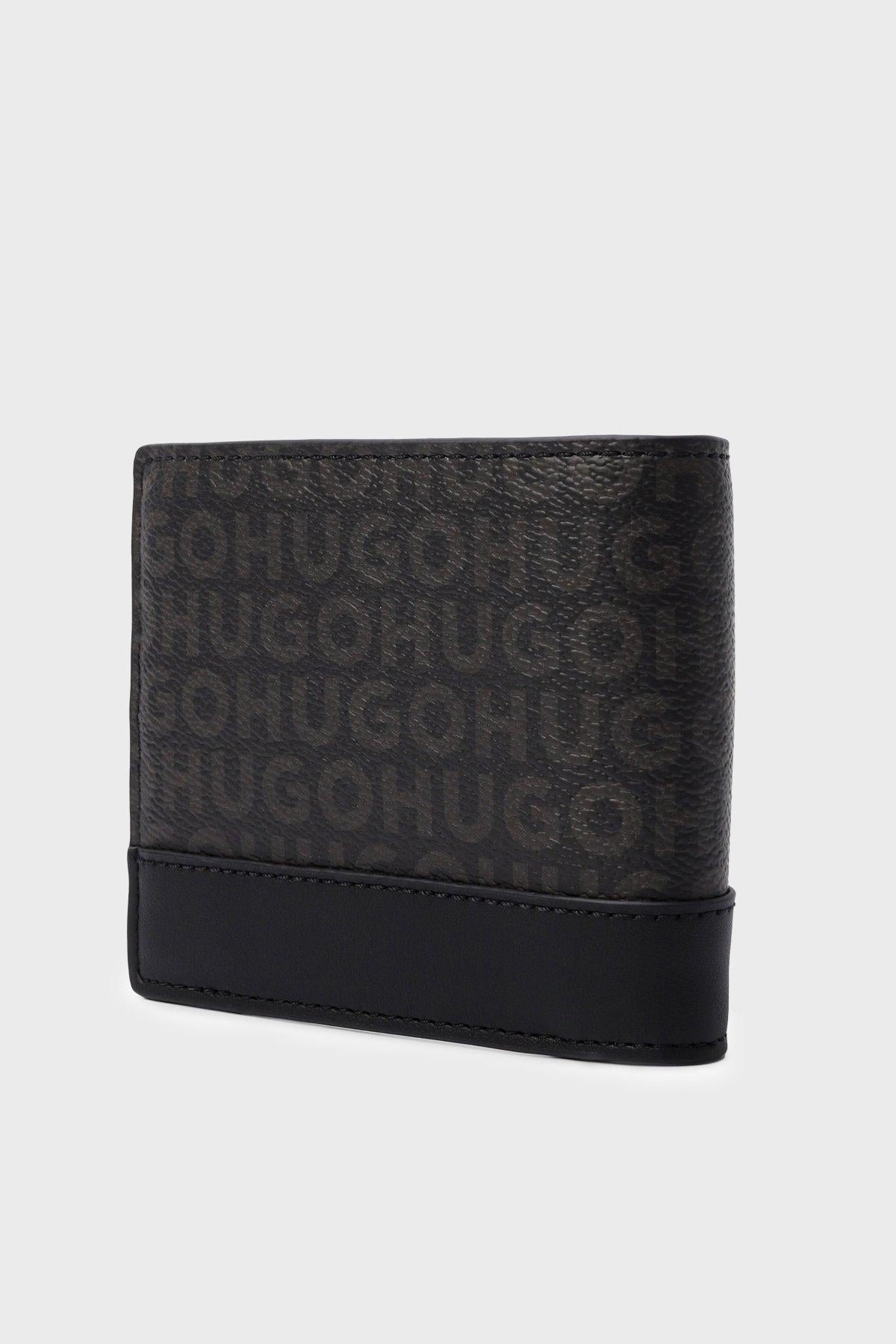 Portafoglio in pelle logato 50558549 10278014 01 001 BOSS Black 