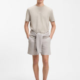 T-shirt in cotone elasticizzato con logo a contrasto 50473278 10242929 01 070 BOSS Open beige 
