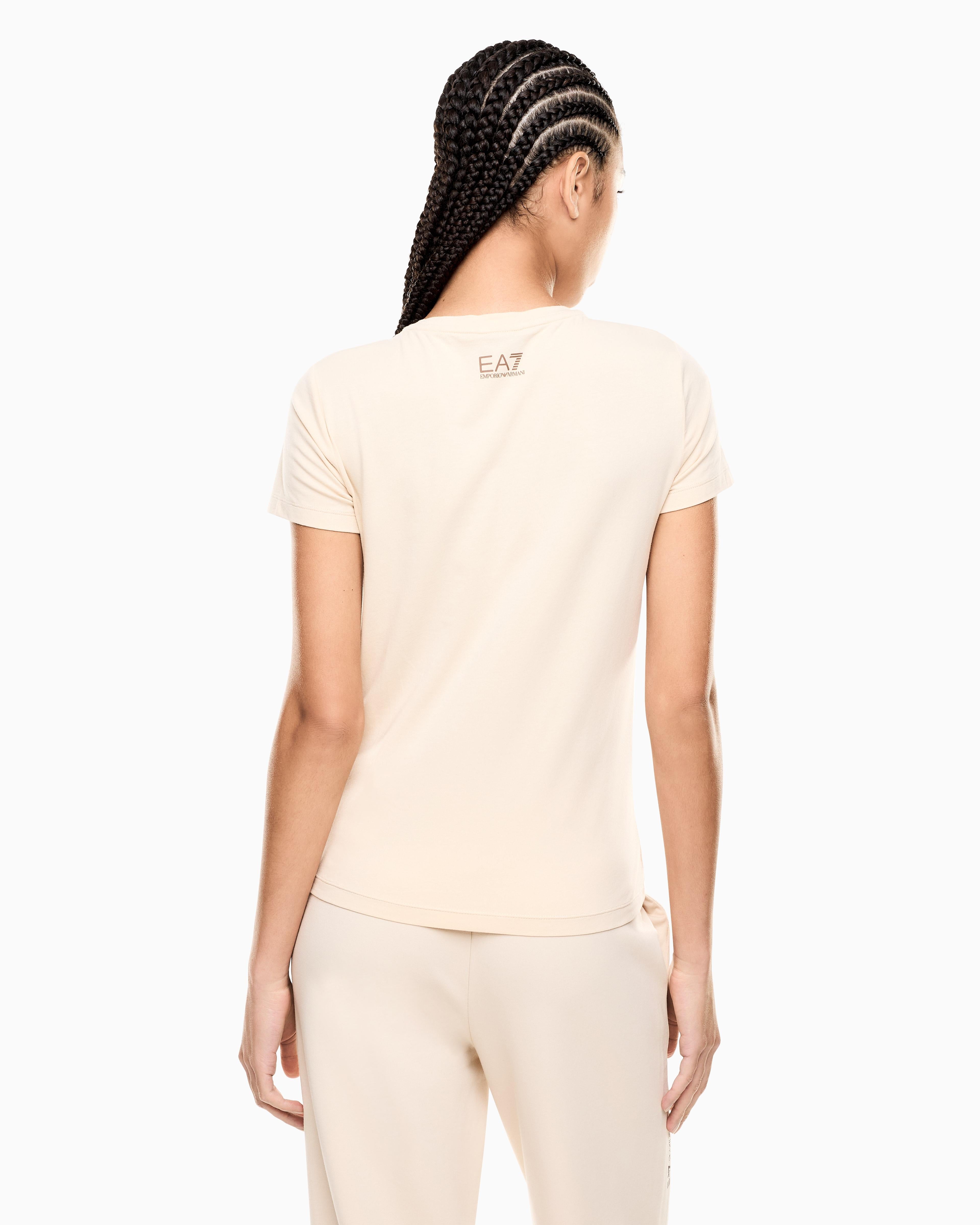 T-Shirt manica corta 7W001093 AF10373 U1088 EA7 Beige 