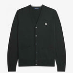 Cardigan in misto lana K9551 Q20 FRED PERRY Night green 