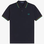 Polo manica corta M3600 86B FRED PERRY Navy/drkcml/spgr 