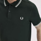 Polo manica corta M3600 T50 FRED PERRY Nightgreen/snwht 