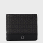 Portafoglio in pelle logato 50558549 10278014 01 001 BOSS Black 