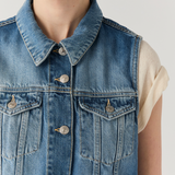 Gilet in denim RND90136 D606 2862 C0999 ROY ROGER'S Denim 