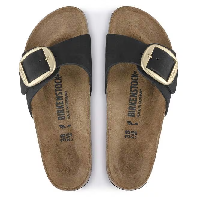 Ciabatta in pelle MADRID BIG BUCKLE 1023373 BLACK BIRKENSTOCK Black 