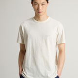 T-Shirt in puro cotone fiammato CFWOTE0161MRUT4061 8887 WOOLRICH Jet stream 