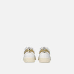 Sneaker in pelle con dettagli metallizzati SS0077P014 ZIA PINKO White/platinum 