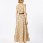 Abito chemisier in popeline stampato 2616221142600 003 MAX MARA STUDIO Coloniale/nero 