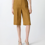 Bermuda in lino 106870A3E3 L25 PINKO Bronzo 