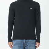 Lupetto in misto lana K9552 Q20 FRED PERRY Night green 