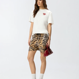 T-Shirt manica corta 105526A33I ZR2 PINKO Bianco/rosso 