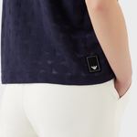 T-shirt in jersey devoré eagle all over 3R2T7F 2JWBZ 0918 EMPORIO ARMANI Blue 
