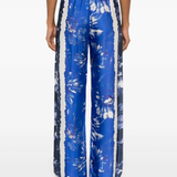 Pantaloni stampa floreale D46EP059ED2 MFA34 ERMANNO FIRENZE Blue 