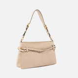 Borsa a spalla media in suede 106176A0F6 C50Q PINKO Beige-grigio fumo-antique 