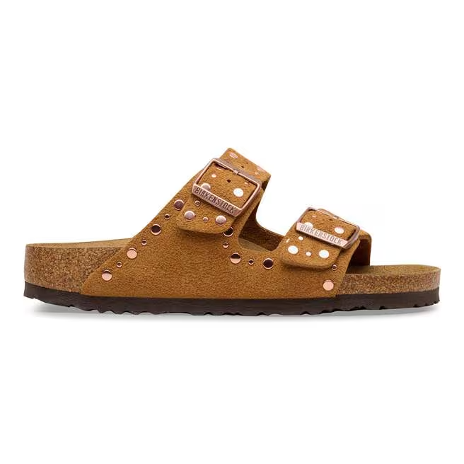 Ciabatta in pelle scamosciata ARIZONA RIVET 1031731 MINK BIRKENSTOCK Mink 