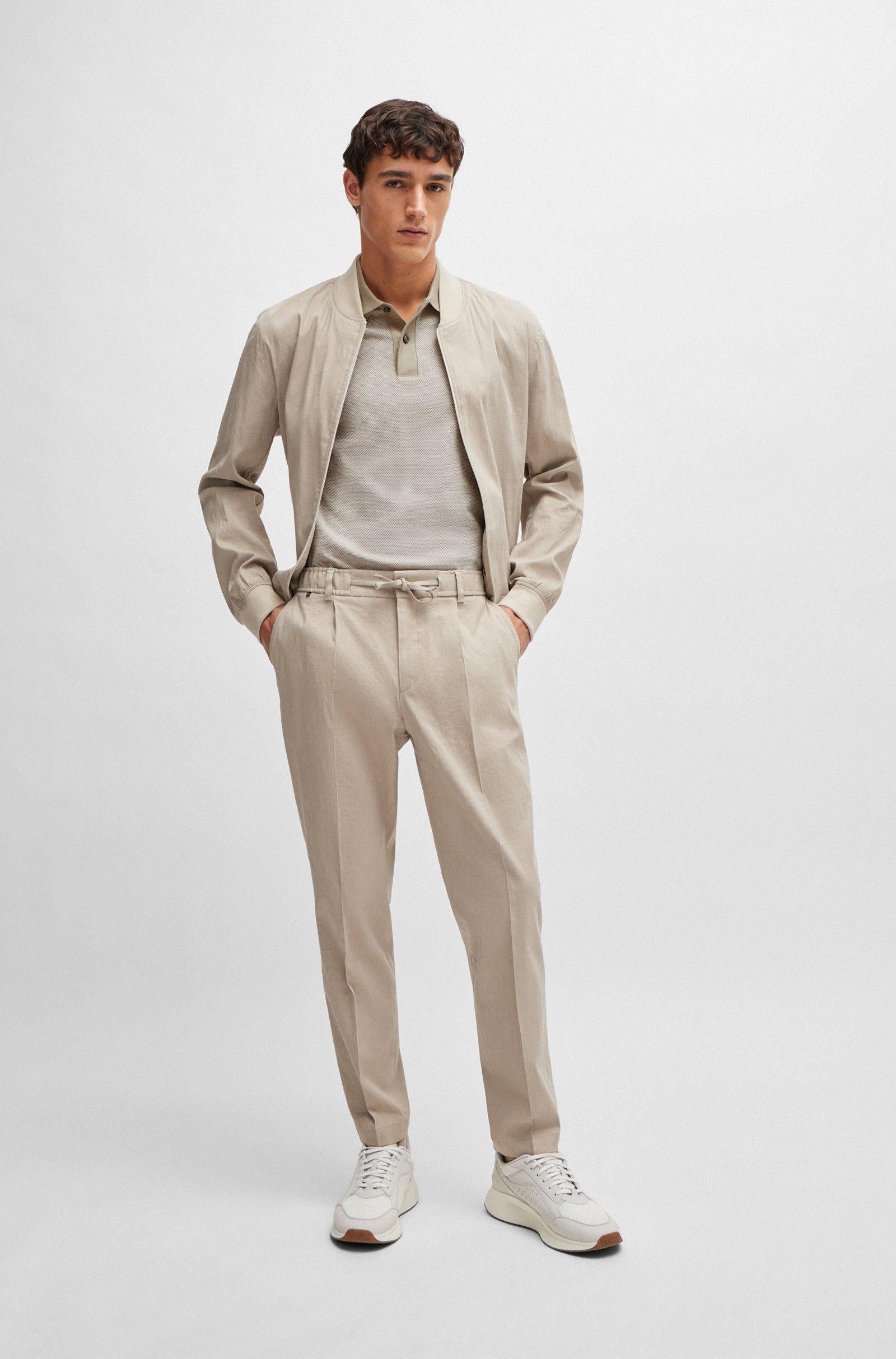 Polo in cotone mercerizzato 50513580 10259971 01 255 BOSS Dark beige 