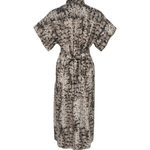 Abito stampato manica corta 106309A3B1 CZ9 PINKO Beige/nero 