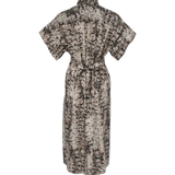 Abito stampato manica corta 106309A3B1 CZ9 PINKO Beige/nero 