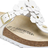 Infradito in pelle GIZEH FLOWERS 1026686 WHITE BIRKENSTOCK White 