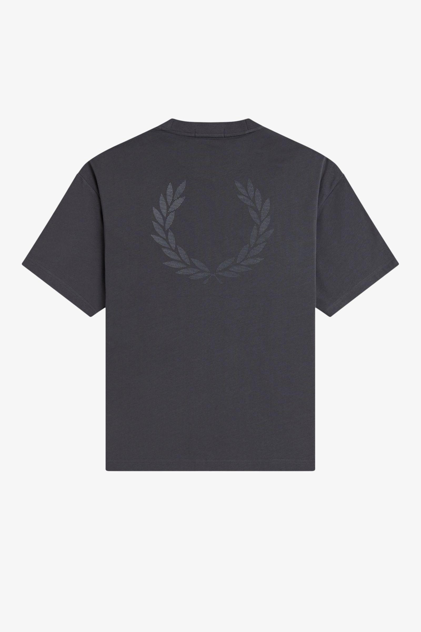 T-Shirt oversize manica corta M2474 297 FRED PERRY Anchor grey 