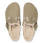 Sabot in suede con sherarliong interno BOSTON SHEARLING 1028299 TAUPE BIRKENSTOCK Taupe 
